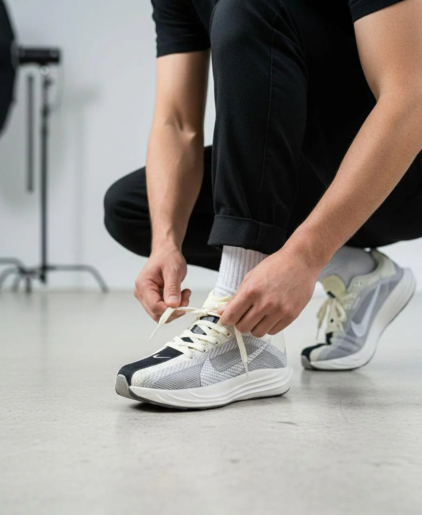 NIKE PEGASUS PLUS OFF WHITE GREY AND BLACK