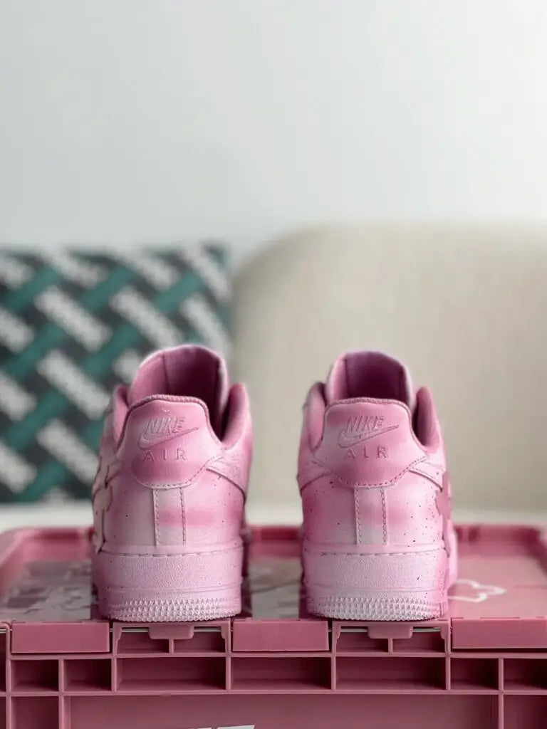 Chrome Hearts x Nike Air Force 1 Pink White Sneakers