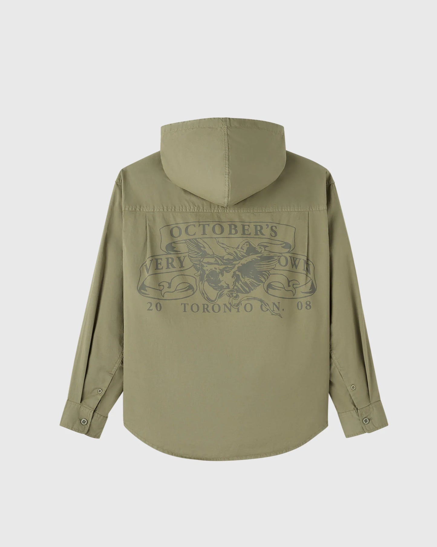 Hooded Button Up Shirt