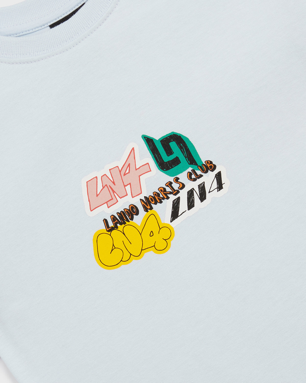 KIDS STICKER TEE SKY BLUE