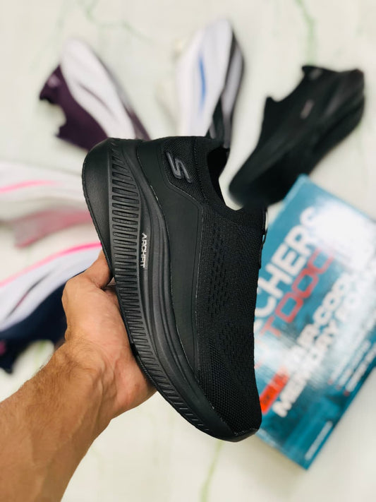 SKECHERS ARCHFIT ALL BLACK FOR WOMEN