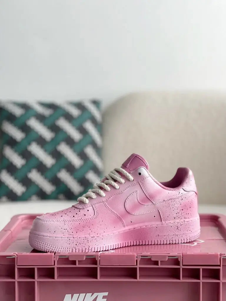 Chrome Hearts x Nike Air Force 1 Pink White Sneakers