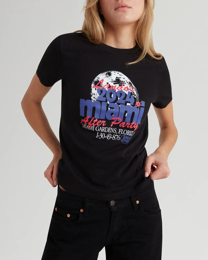 FIRST WIN AFTER PARTY FITTED TEE BLACK