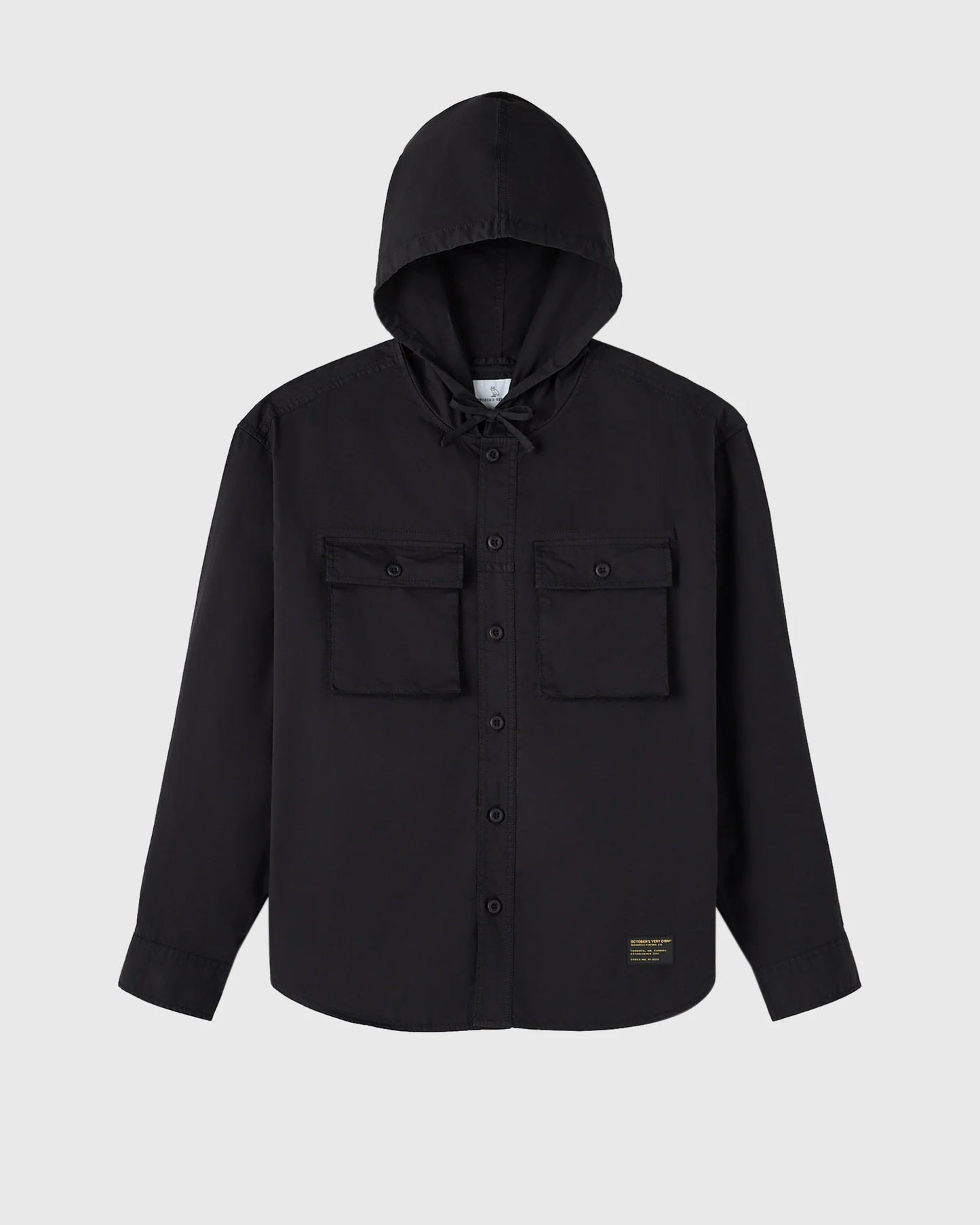 Hooded Button Up Shirt