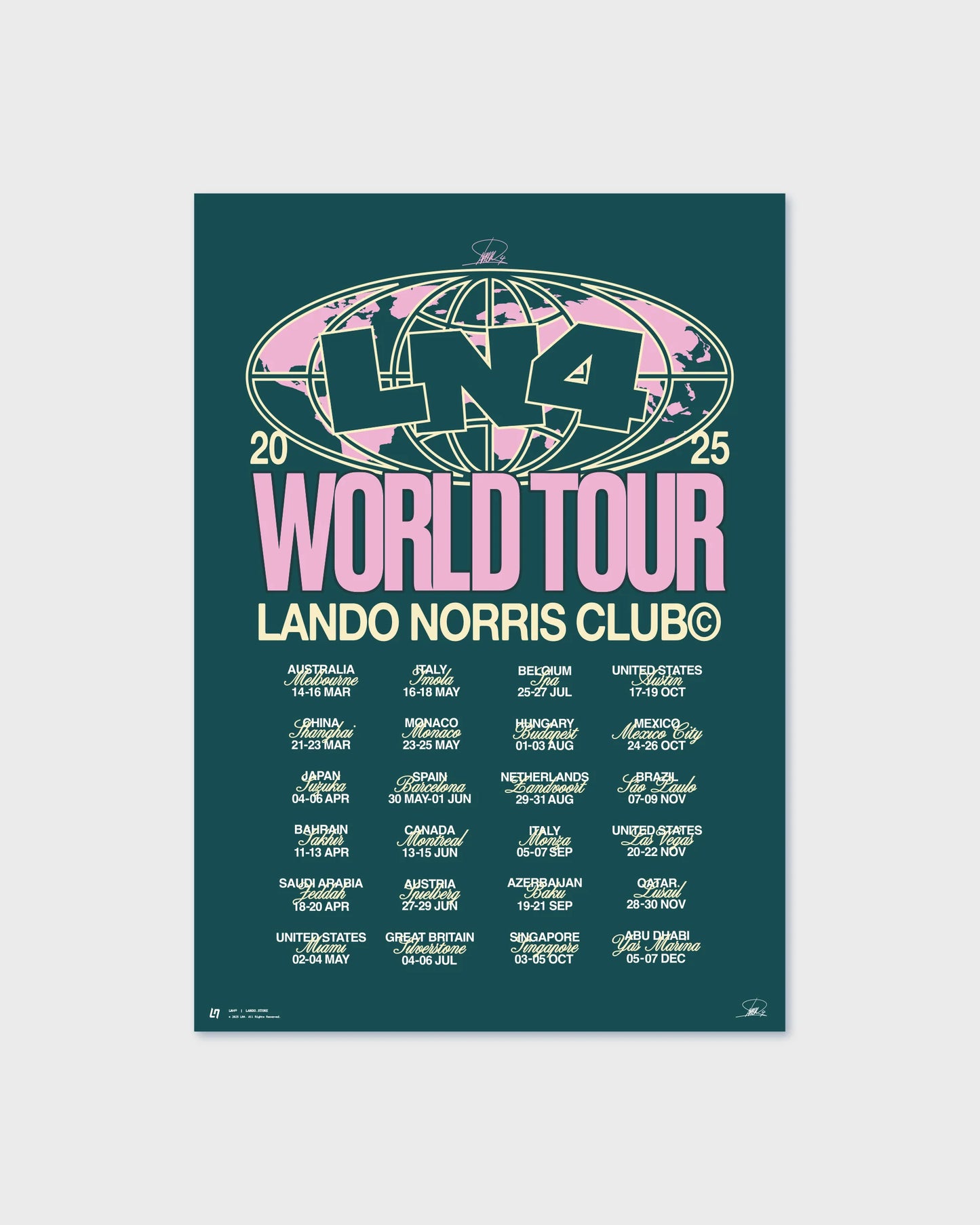 WORLD TOUR POSTER
