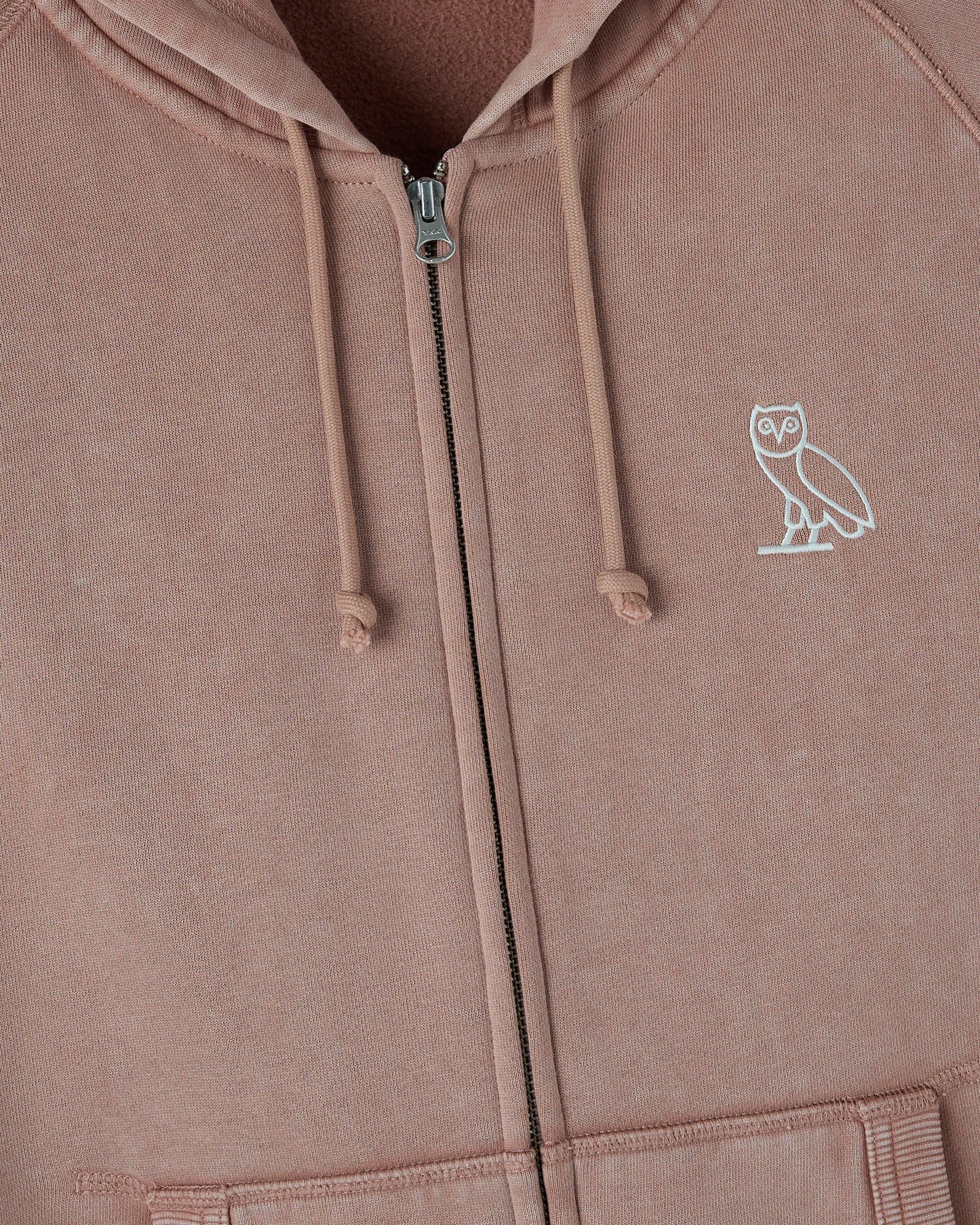 Muskoka Raglan Full Zip Hoodie Clay Pink