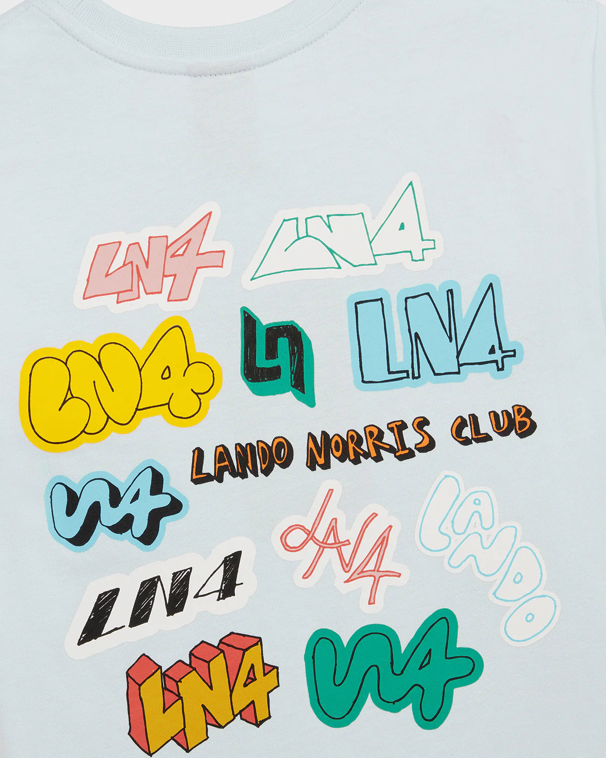 KIDS STICKER TEE SKY BLUE