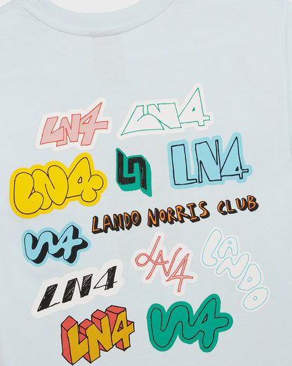 KIDS STICKER TEE SKY BLUE