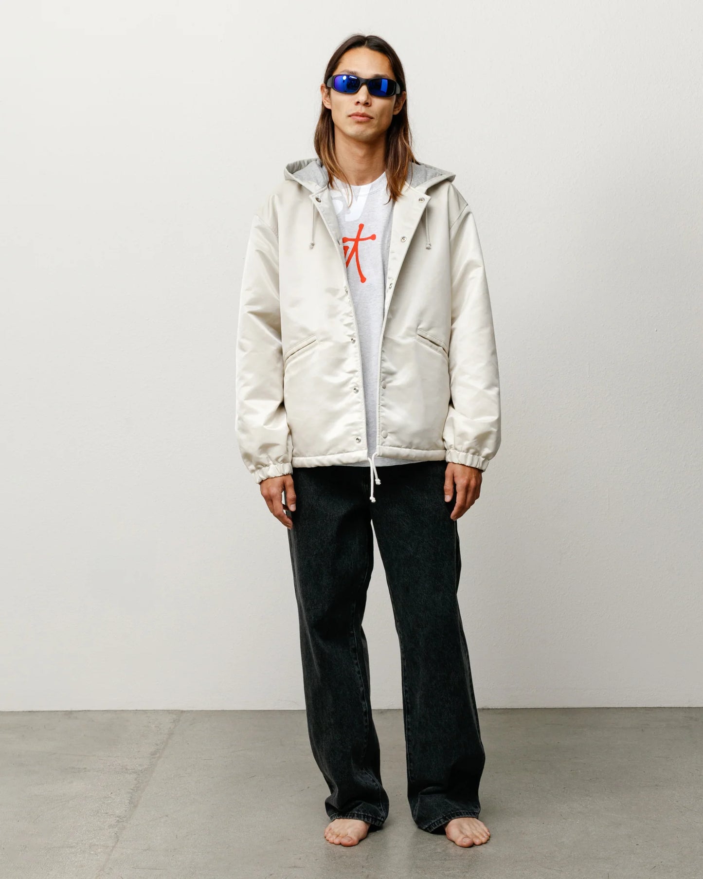 HOODED COACHES JACKET