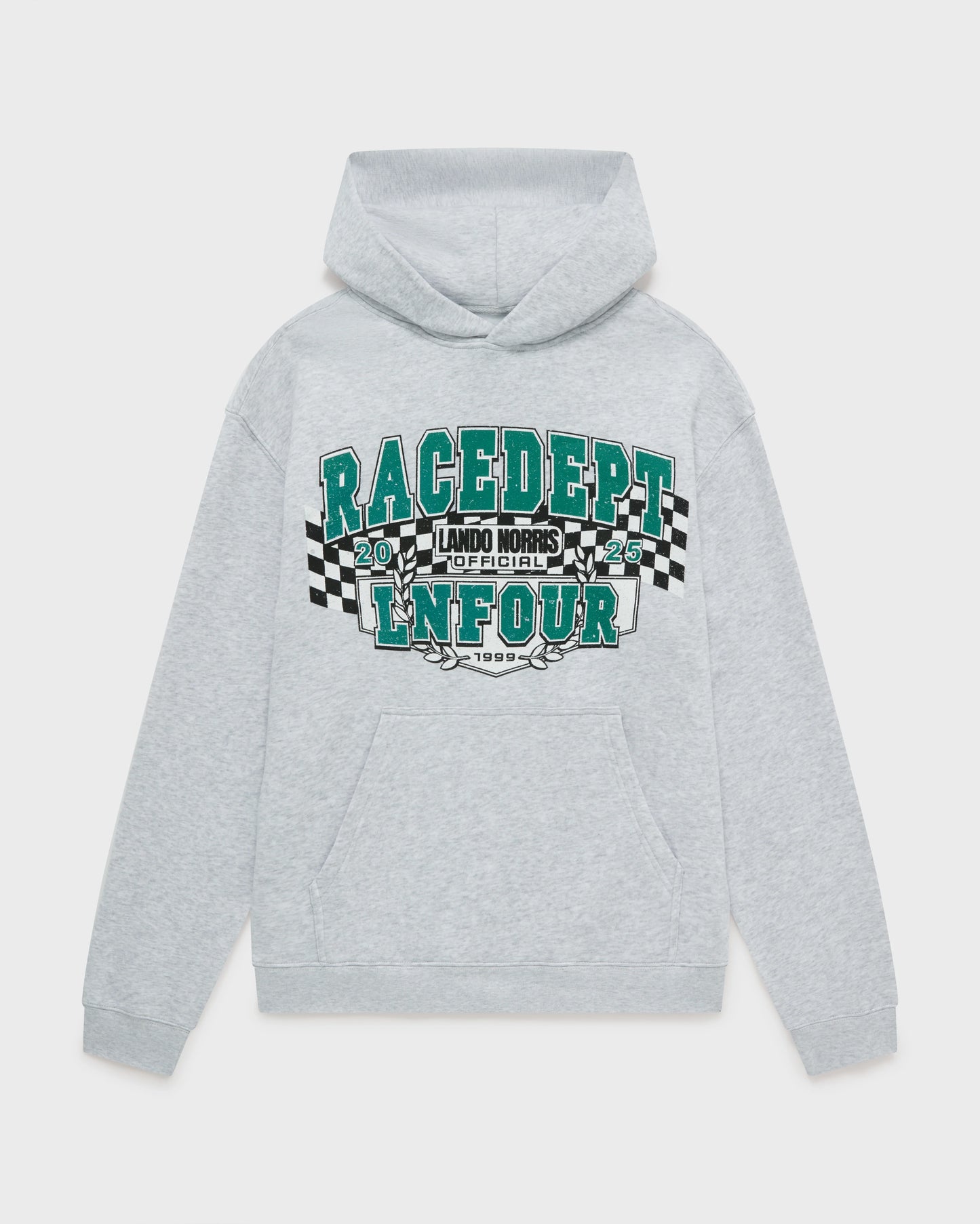 RACE DEPT FLAG HOODIE GREY