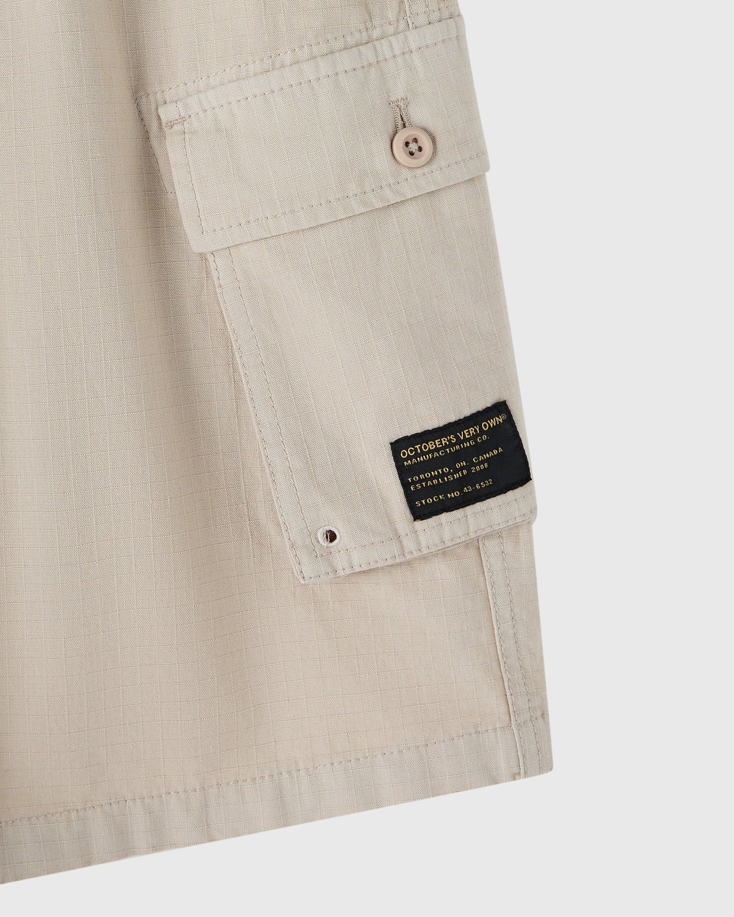 Linen Ripstop Cargo Short Sandstone