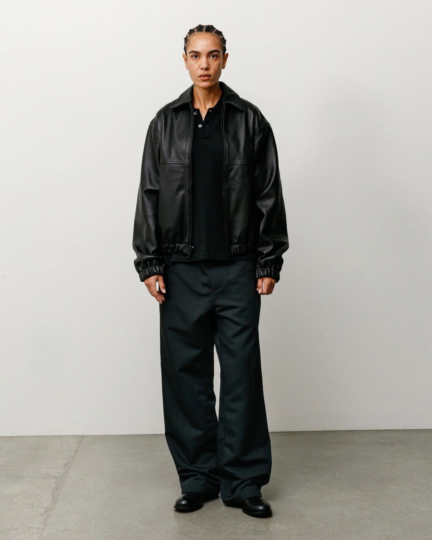 LEATHER WORK JACKET
