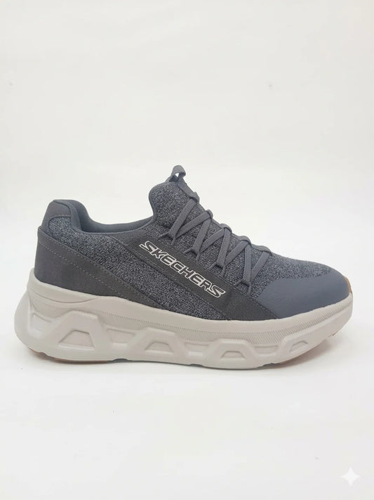 D LUX WALKKER AND SKECHERS CHARCOAL BLACK