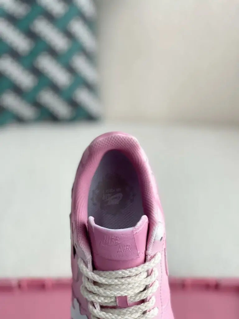 Chrome Hearts x Nike Air Force 1 Pink White Sneakers