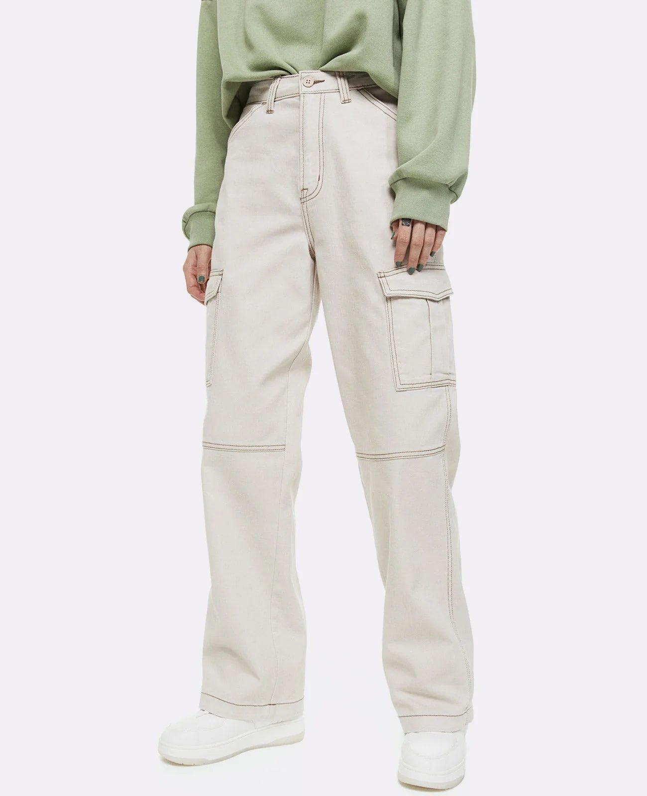 Solid Cargo Pant