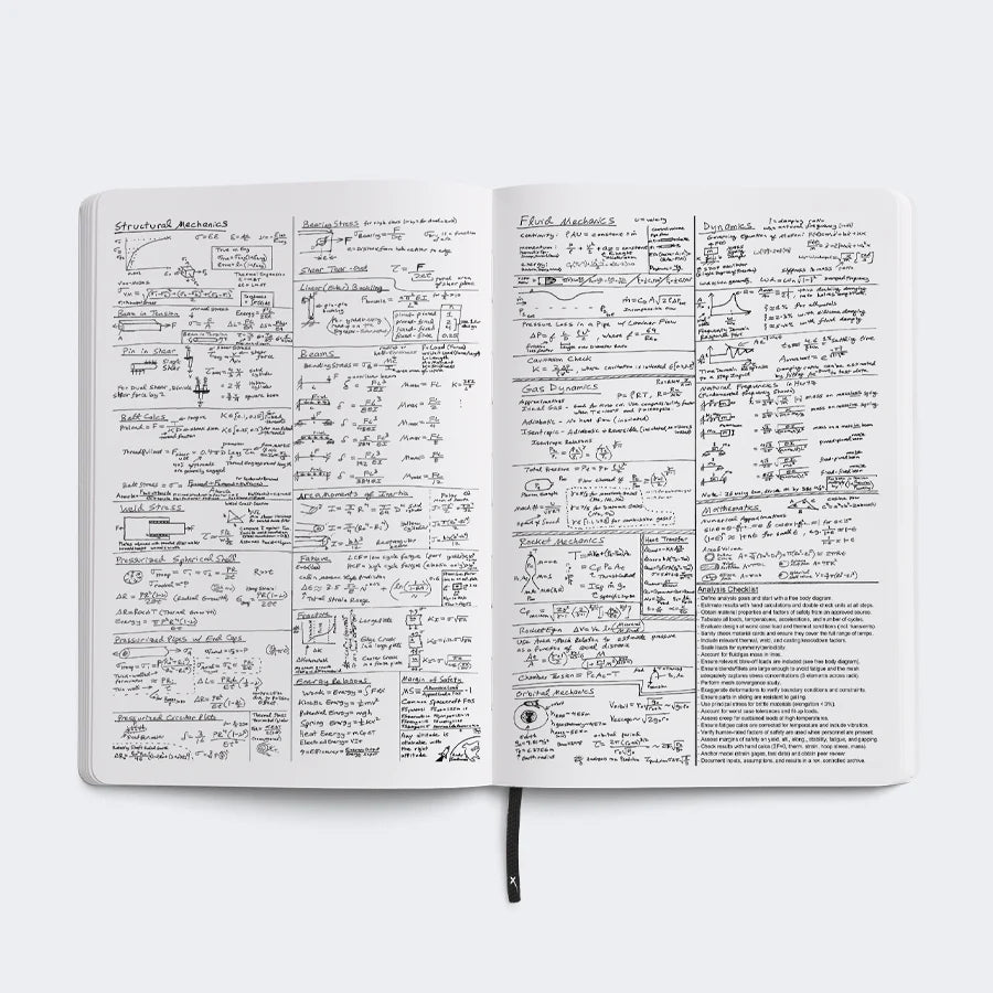 SPACEX ENGINEERING STONE PAPER NOTEBOOK