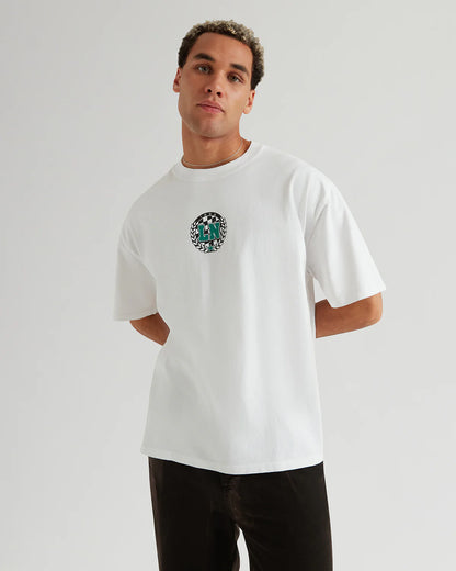 RACE DEPT FLAG TEE WHITE