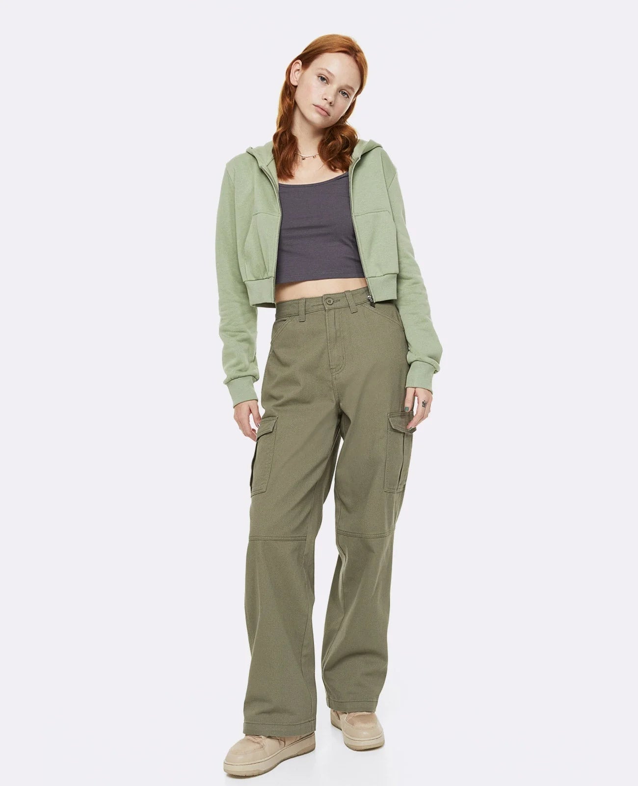 Zip through hoodie set