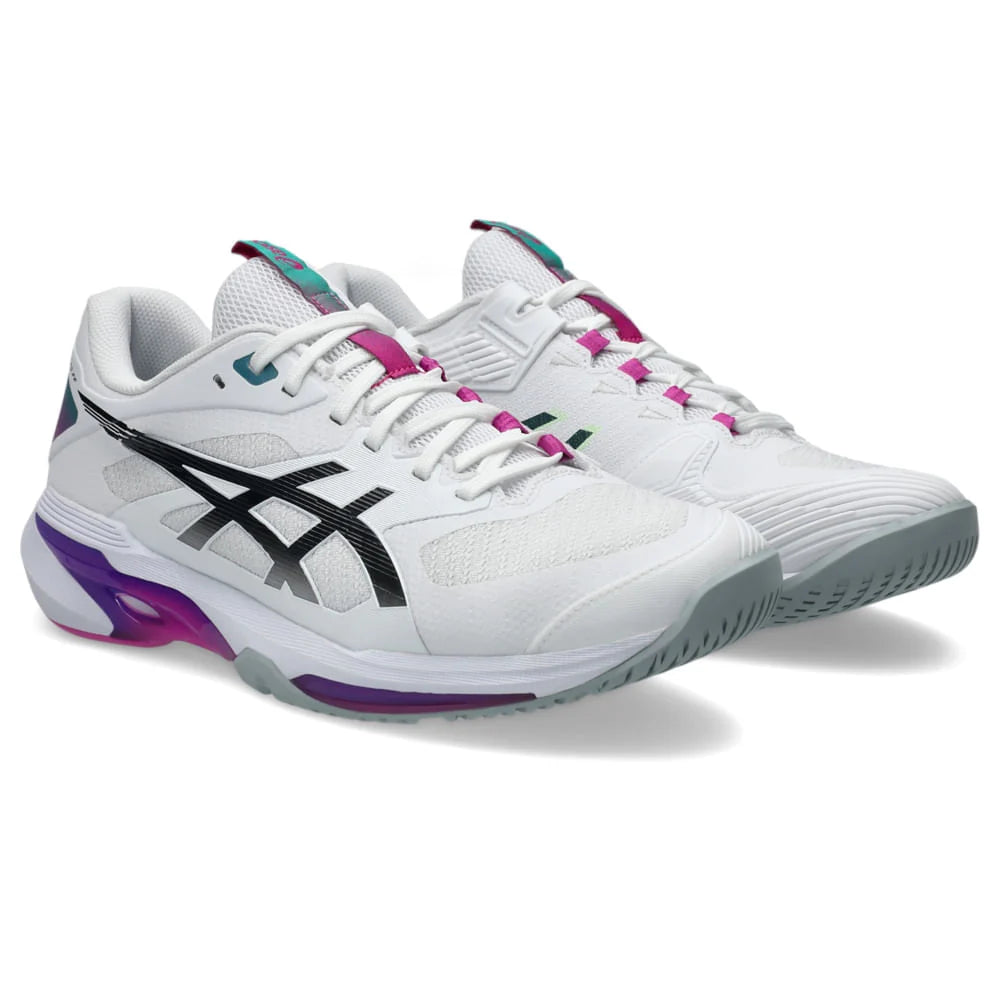 Tênis Asics Solution Speed FF 4 Branco Roxo