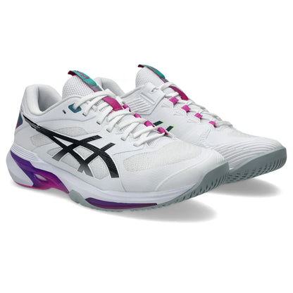Tênis Asics Solution Speed FF 4 Branco Roxo