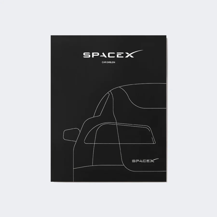 SPACEX CAR EMBLEM