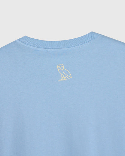 Sports Script Tee Light Blue